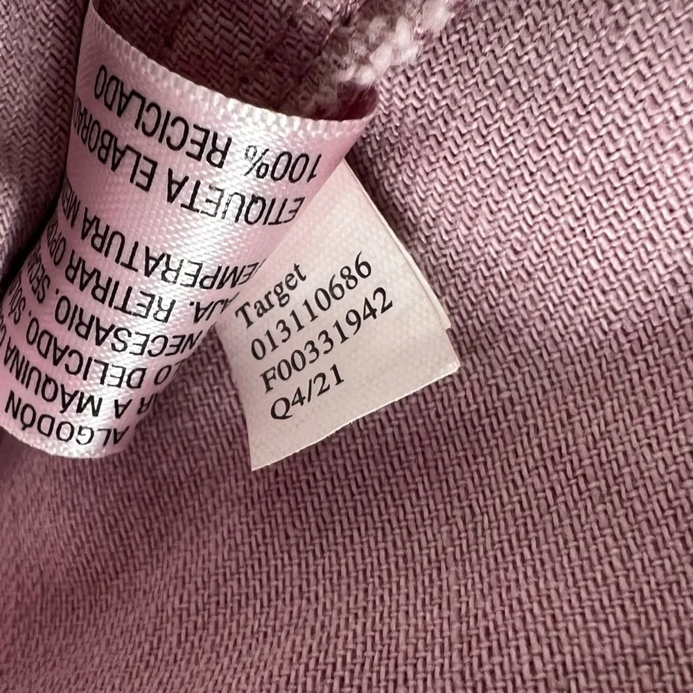 Universal Thread Orchid Lane Pink Pleated High Waisted Denim Jean Shorts Sz 4 - Picture 10 of 14